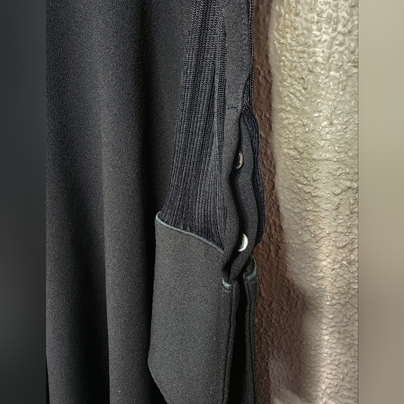 ELLERY Calabasas Zip Up Panel Long Sleeve Black Dress Size 14 - Picture 7 of 13